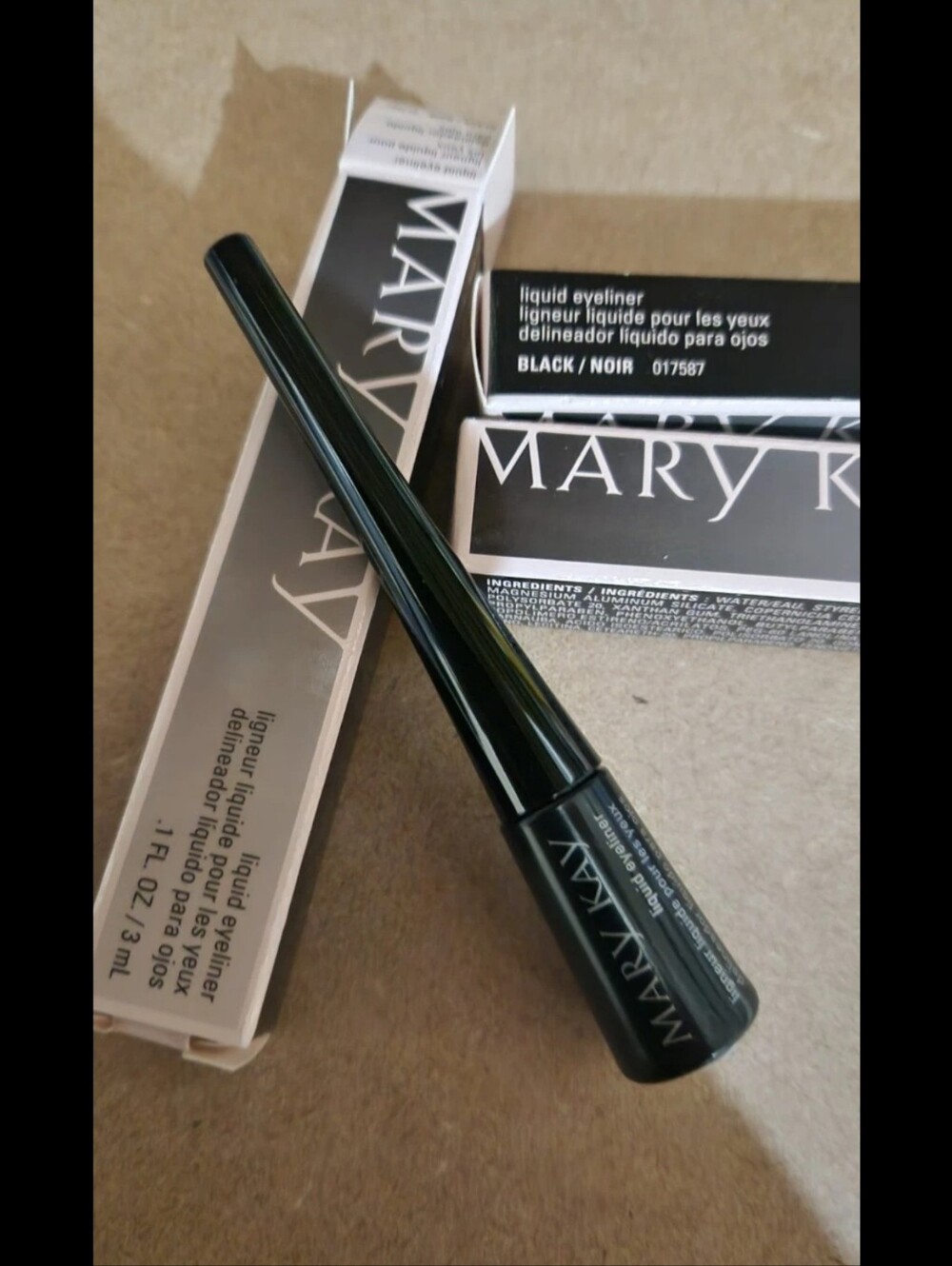 3 X Mary Kay Black Liquid Eye Liner Pen 017587 3ml